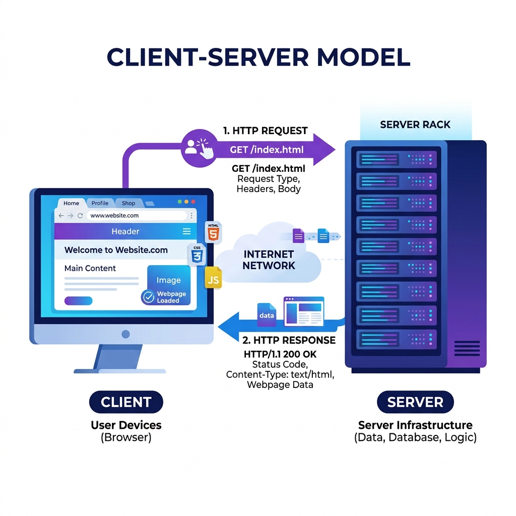 Client-Server Model Diagram